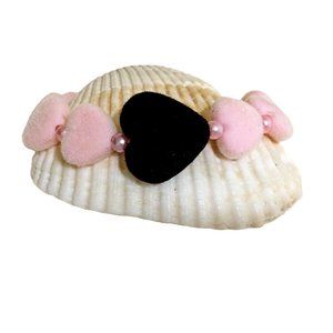 Velvet Pearl  heart bracelet